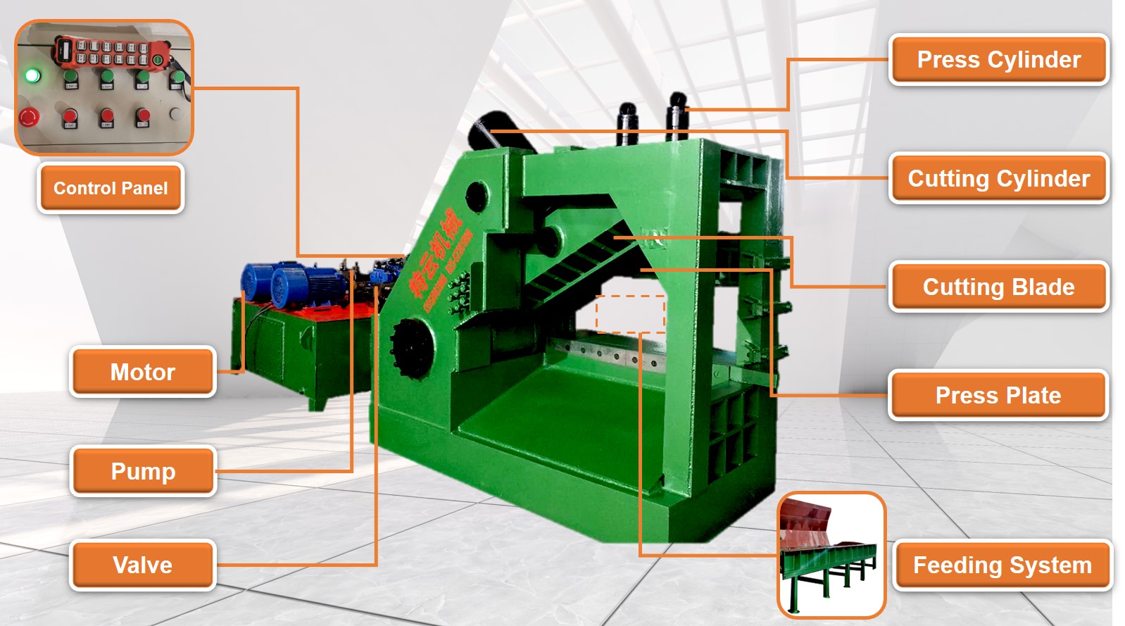 máy cắt kim loại phế liệu