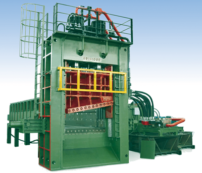 gantry shear for cutting waste metal