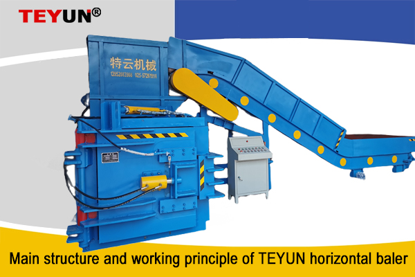 Cấu trúc chính và nguyên lý hoạt động của máy ép kiện ngang TEYUN
