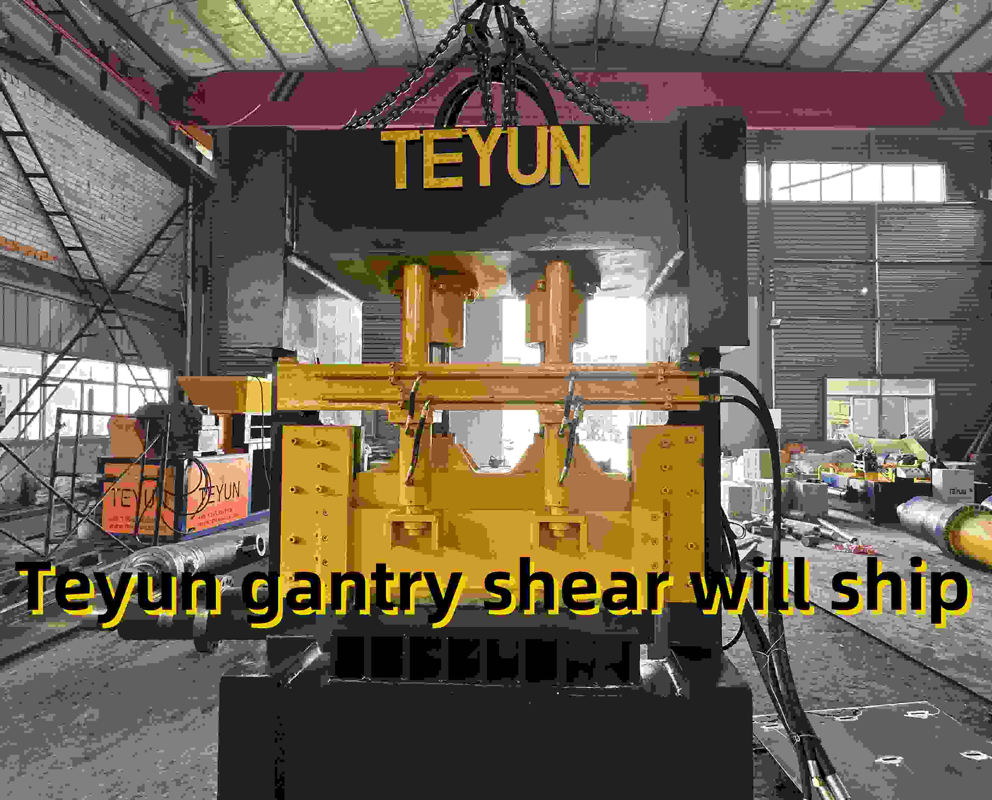 Máy cắt cổng trục do Teyun sản xuất sẽ được vận chuyển đến Đông Nam Á