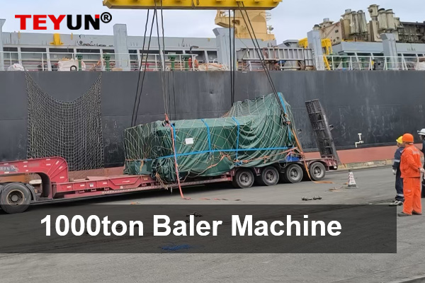 1000ton Hydraulic Scrap Metal Baler Machine Dispacthed to India